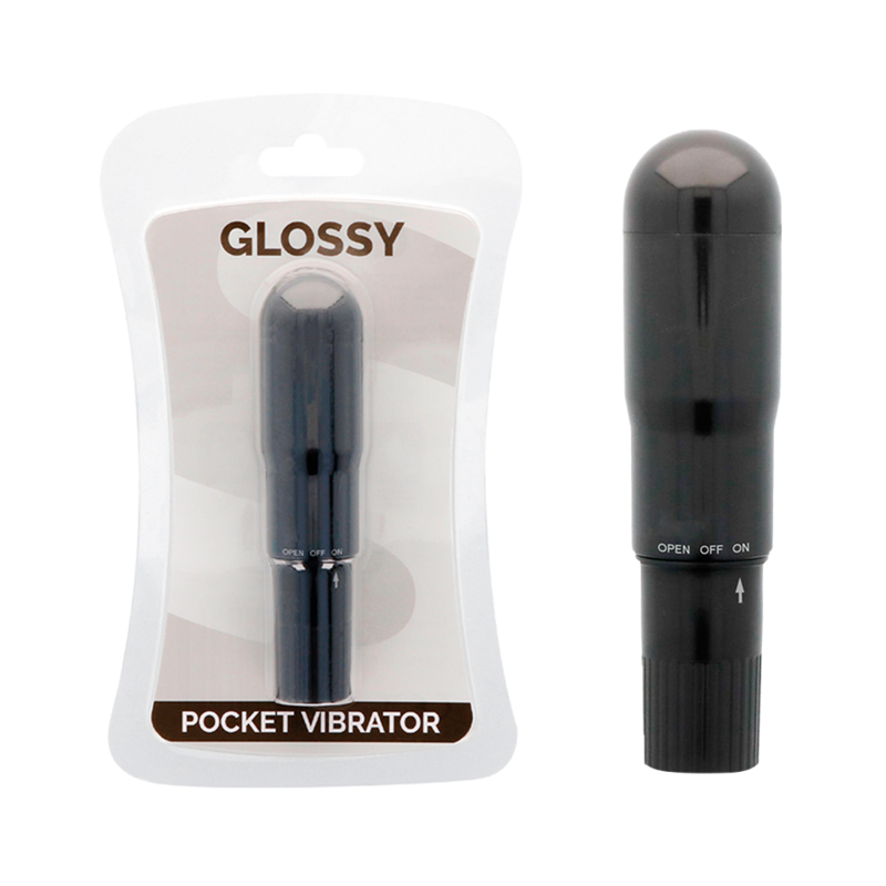 GLOSSY - TASCHENVIBRATOR SCHWARZ 1 