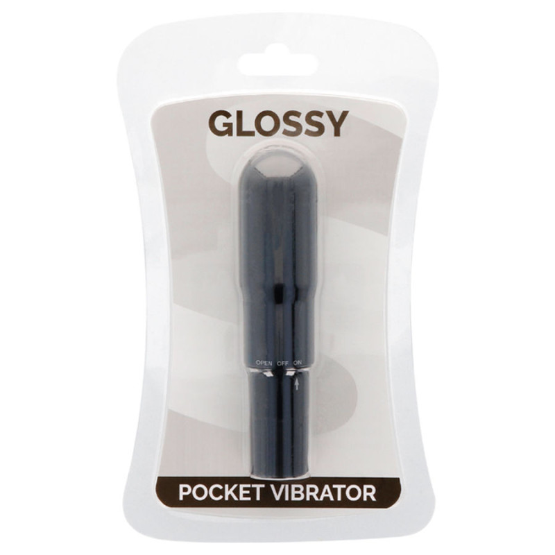 GLOSSY - POCKET VIBRATOR BLACK 2 