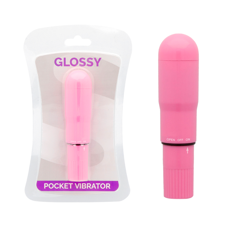 GLOSSY - POCKET VIBRATOR DEEP ROSE 1 