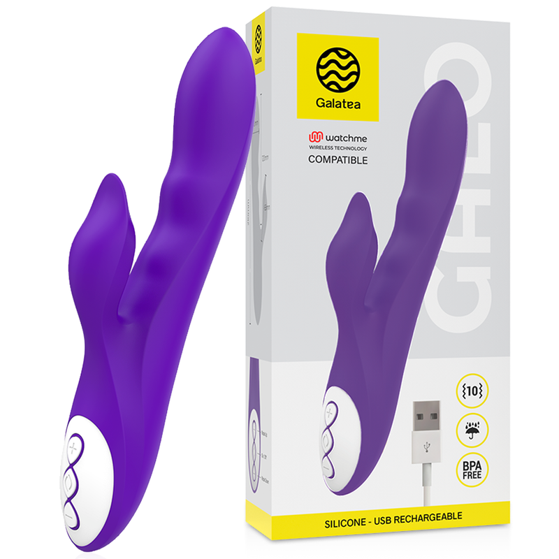 GALATEA - VIBRATEUR GALO LILAS COMPATIBLE AVEC LA TECHNOLOGIE SANS FIL WATCHME 1 