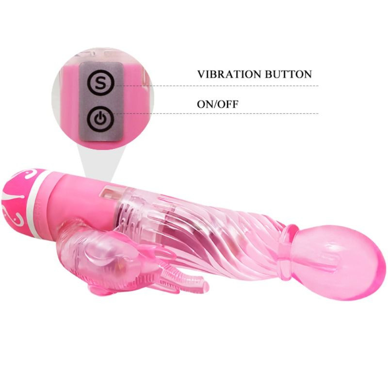 BAILE - VIBRATORE MULTIVELOCIT CON STIMOLATORE ROSA 7 