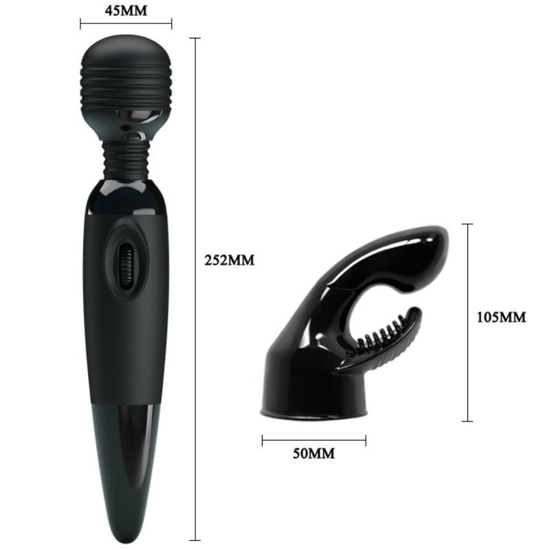 BAILE - SINNLICHER MASSAGER MIT AUSWECHSELBAREM KOPF 5 