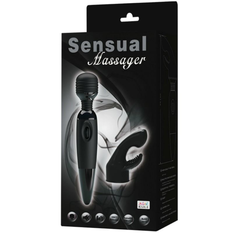 BAILE - SINNLICHER MASSAGER MIT AUSWECHSELBAREM KOPF 6 