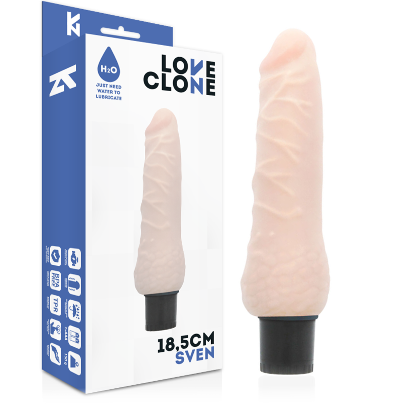 LOVECLONE - VIBRATEUR AUTOLUBRIFIANT SVEN 18.5 CM -O- 3.3 CM 1 