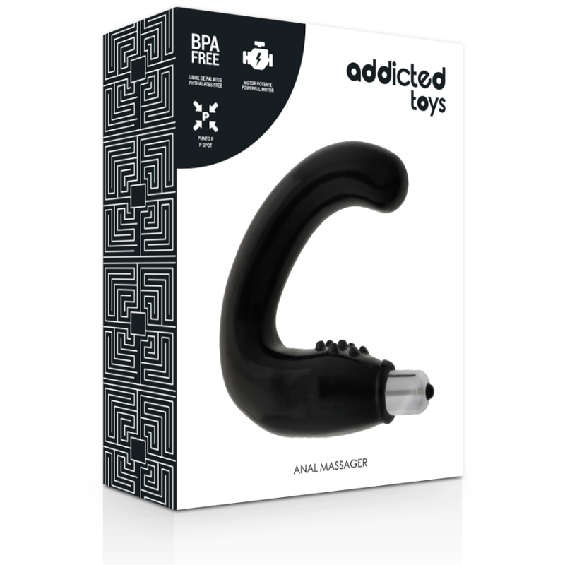 ADDICTED TOYS - MASSAGGIATORE ANALE NERO 3 