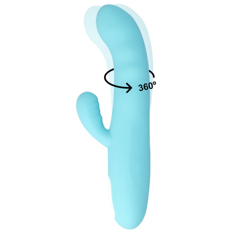 MIA - VIBRATORE ROTANTE EIFFEL BLU TURCHESE 5 