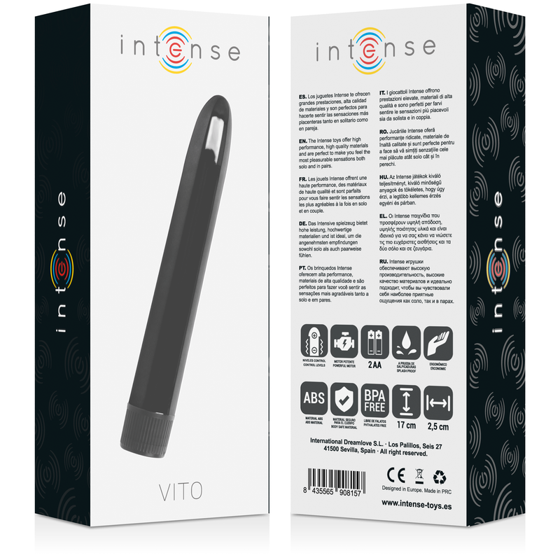 INTENSE - VIBRATEUR VITO NOIR 3 