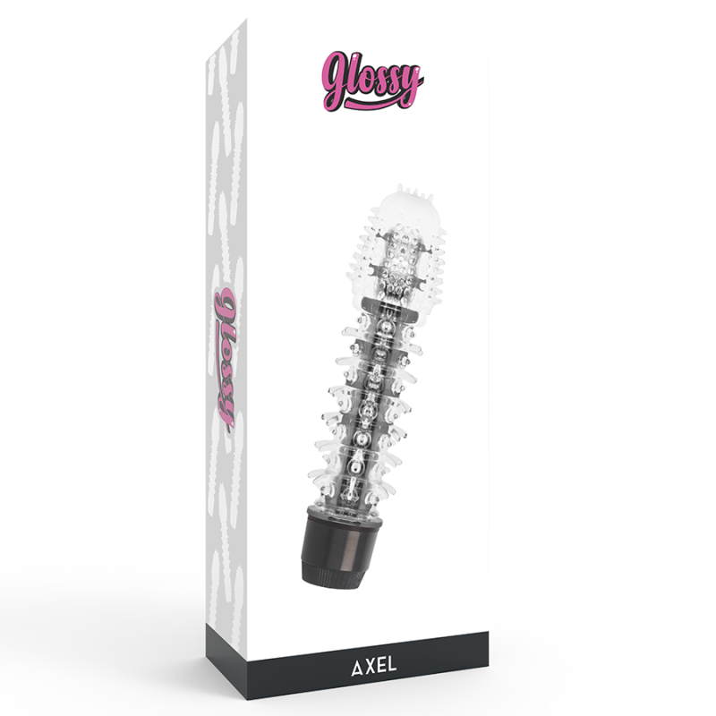 GLOSSY - VIBRATORE AXEL NERO 3 