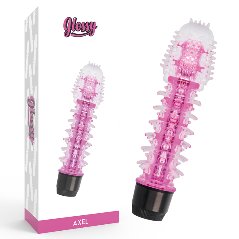 GLOSSY - AXEL VIBRATOR PINK 1 