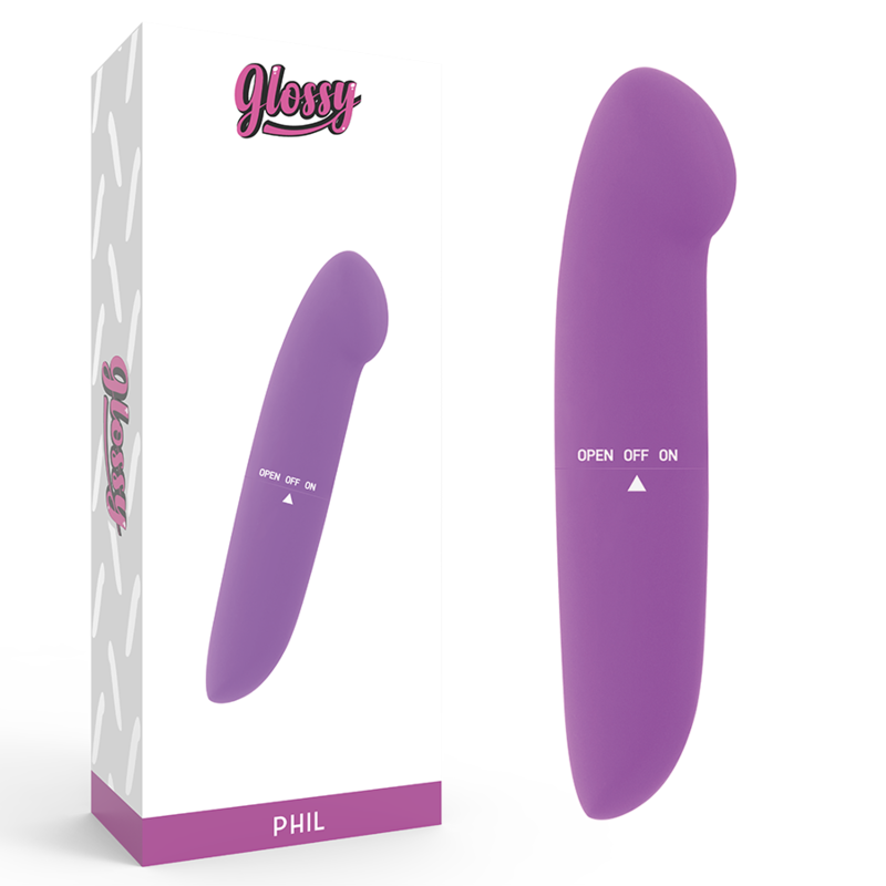 GLOSSY - VIBRATEUR PHIL VIOLET 1 