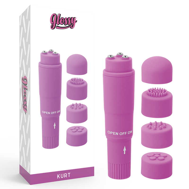 GLOSSY - KURT POCKET MASSAGER PURPLE 1 