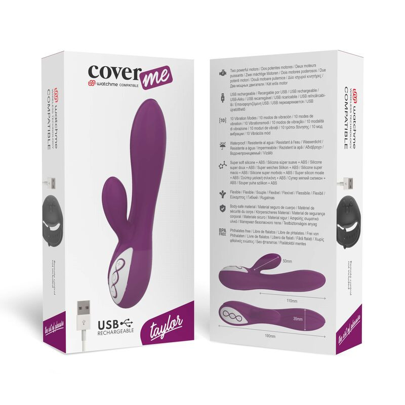 COVERME - TAYLOR VIBRATOR COMPATIBLE WITH WATCHME WIRELESS TECHNOLOGY 6 