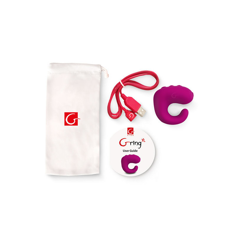 G-VIBE - FUN TOYS GRING VIBRATEUR ANNEAU XL FRAMBOISE DOUCE 1 