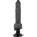 BASECOCK - VIBRATORE REALISTICO TELECOMANDO NERO CON TESTICOLI 19.5 CM -O- 4 CM 3 