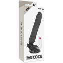 BASECOCK - VIBRATEUR RÉALISTE TÉLÉCOMMANDE NOIR 20 CM -O- 4 CM 4 