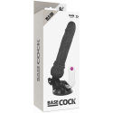 BASECOCK - VIBRATEUR RÉALISTE TÉLÉCOMMANDE NOIR 19.5 CM -O- 4 CM 4 