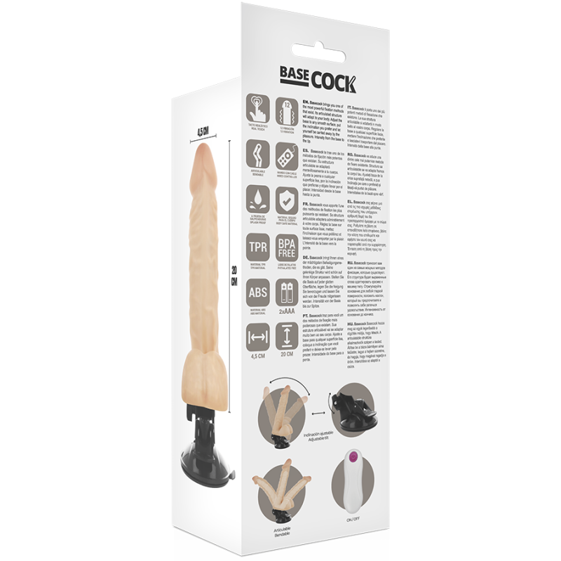 BASECOCK - REALISTIC ARTICULABLE REMOTE CONTROL FLESH 20 CM -O- 4.5 CM 4 