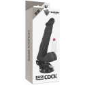 BASECOCK - VIBRATORE ARTICOLABILE TELECOMANDO NERO 20 CM -O- 4.5 CM 5 