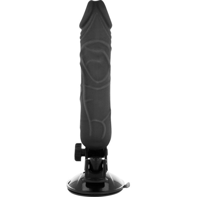 BASECOCK - REALISTISCHER VIBRATOR MIT FERNBEDIENUNG SCHWARZ 20 CM -O- 4 CM 3 