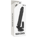 BASECOCK - VIBRATEUR RÉALISTE TÉLÉCOMMANDE NOIR 21 CM -O- 4 CM 4 