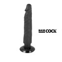 BASECOCK - VIBRATEUR RÉALISTE 2-1 NOIR 20 CM -O- 4 CM 1 