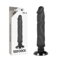 BASECOCK - REALISTIC VIBRATOR 2-1 BLACK 20 CM -O- 4 CM 2 