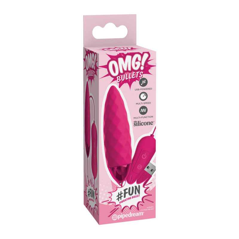 OMG - FUN VIBRATING BULLET PINK LUXE 2 