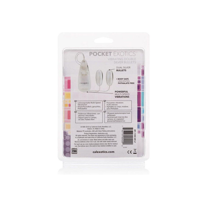 CALEXOTICS - PROIETTILI VIBRANTI ARGENTO DUO 3 