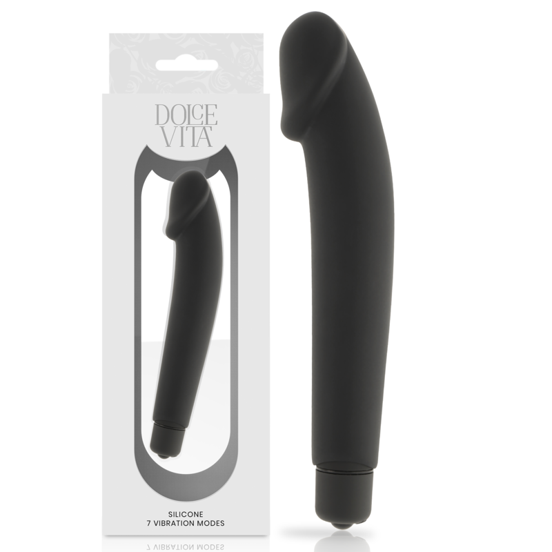 DOLCE VITA - REALISTIC BLACK SILICONE 1 