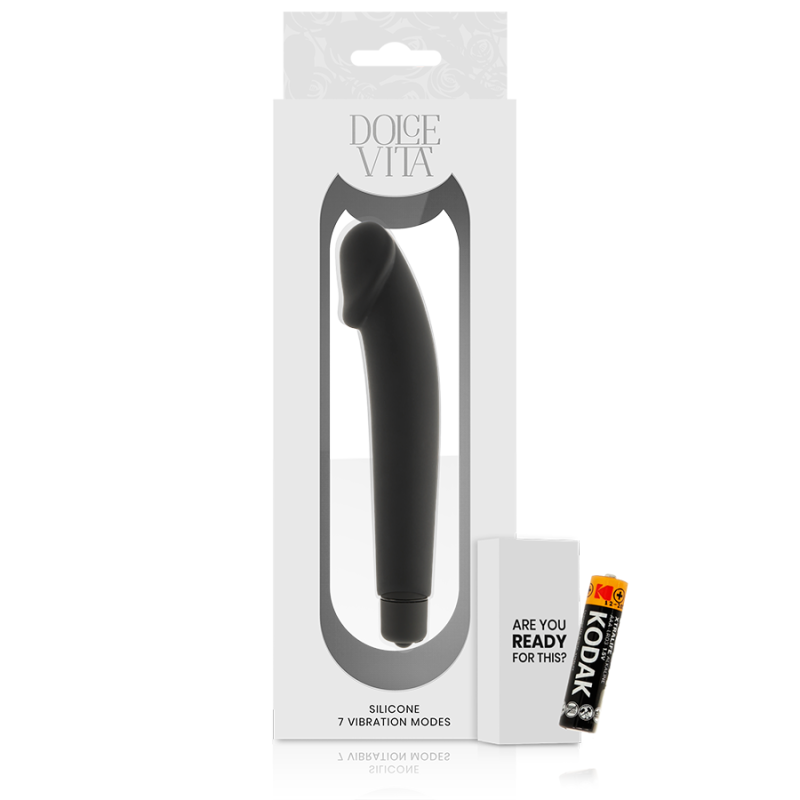 DOLCE VITA - REALISTIC BLACK SILICONE 4 