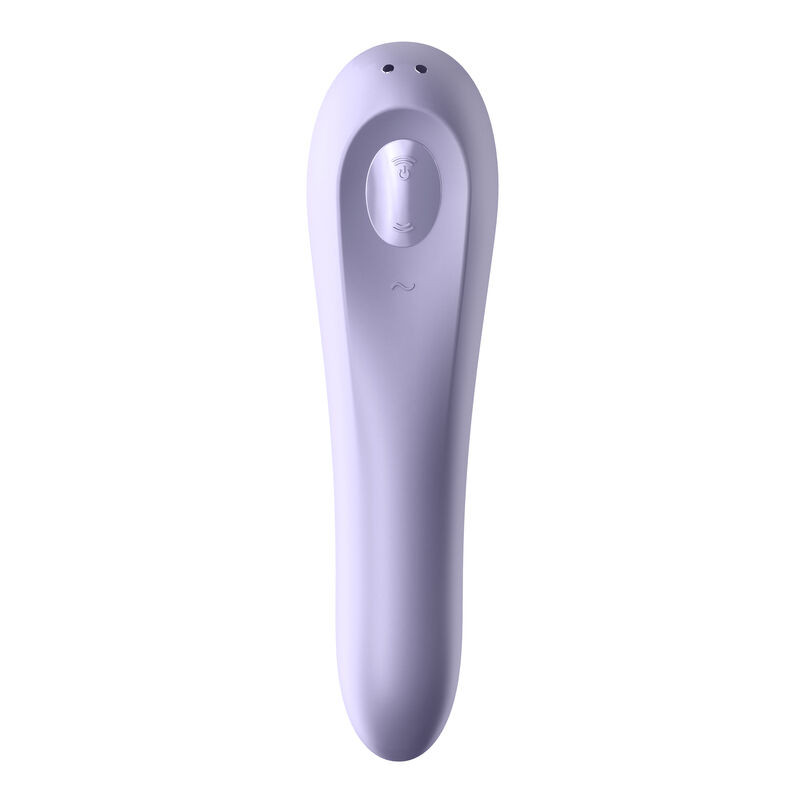 SATISFYER - VIBRATEUR DUAL PLEASURE AIR PULSE MAUVE 5 