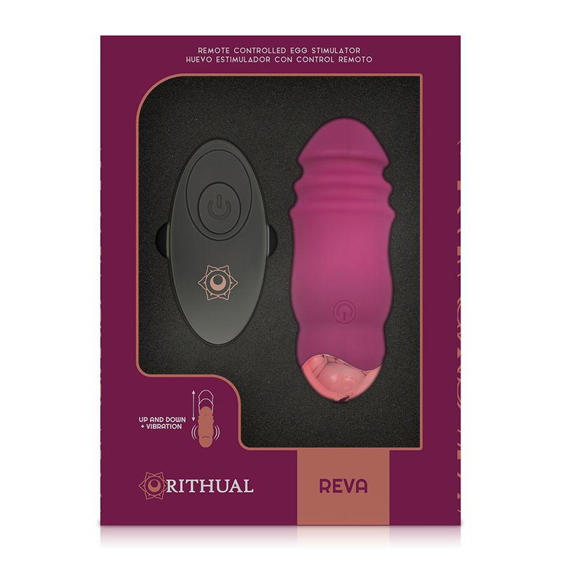 RITHUAL - REVA EGG TELECOMANDO SISTEMA UP&DOWN + VIBRAZIONE 5 