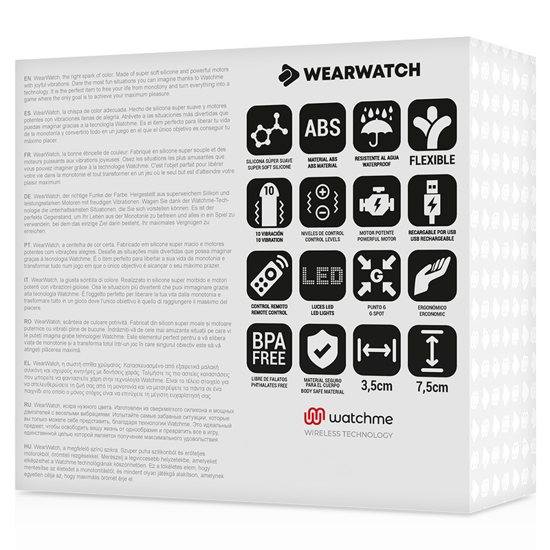 WEARWATCH - TÉLÉCOMMANDE WATCHME TECHNOLOGIE BLEU OEUF / JET 6 