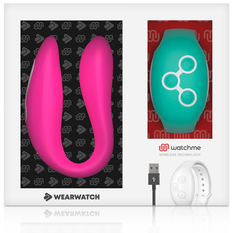 WEARWATCH - DUAL-TECHNOLOGIE-WATCHME-VIBRATOR FUCHSIA / MEERWASSER 6 