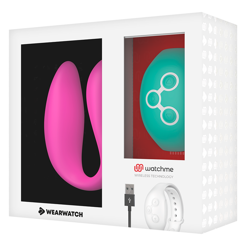 WEARWATCH - DUAL TECHNOLOGY WATCHME VIBRATOR FUCHSIA / SEAWATER 7 