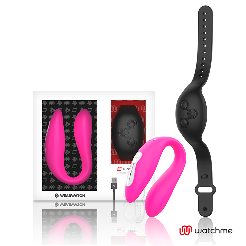 WEARWATCH - VIBRATORE WATCHME DOPPIA TECNOLOGIA FUCSIA/AZABACHE 1 