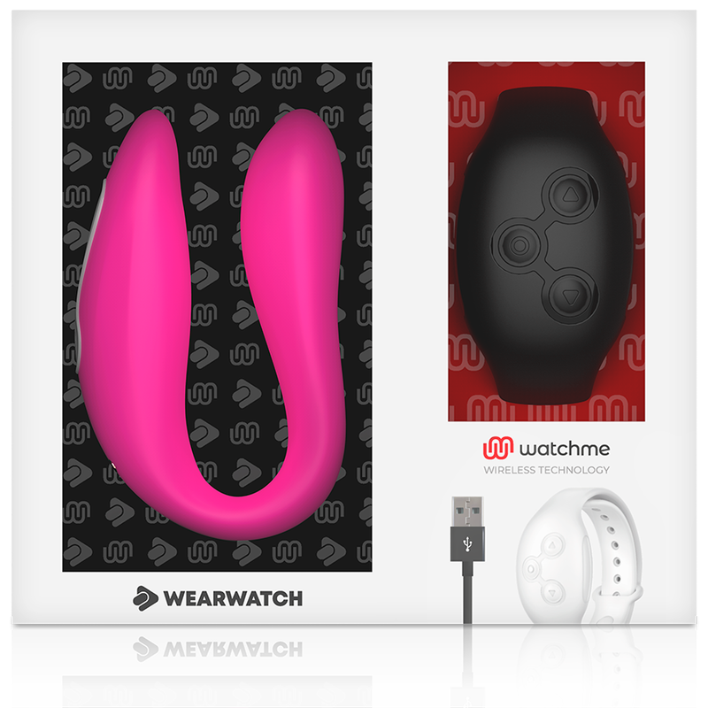 WEARWATCH - VIBRATORE WATCHME DOPPIA TECNOLOGIA FUCSIA/AZABACHE 6 