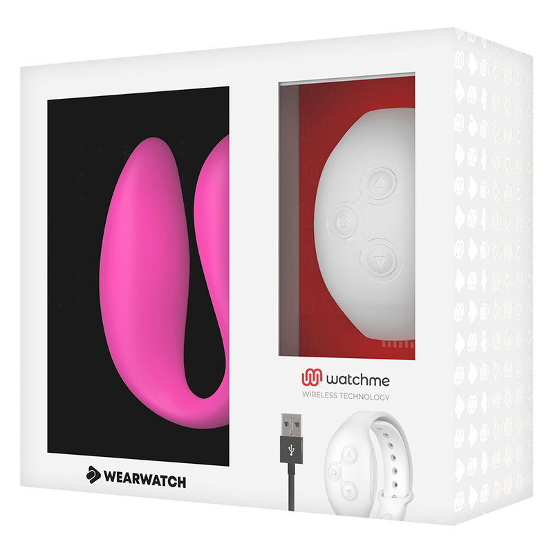 WEARWATCH - WATCHME DUAL TECHNOLOGY VIBRATOR FUCHSIA / SNOW 6 