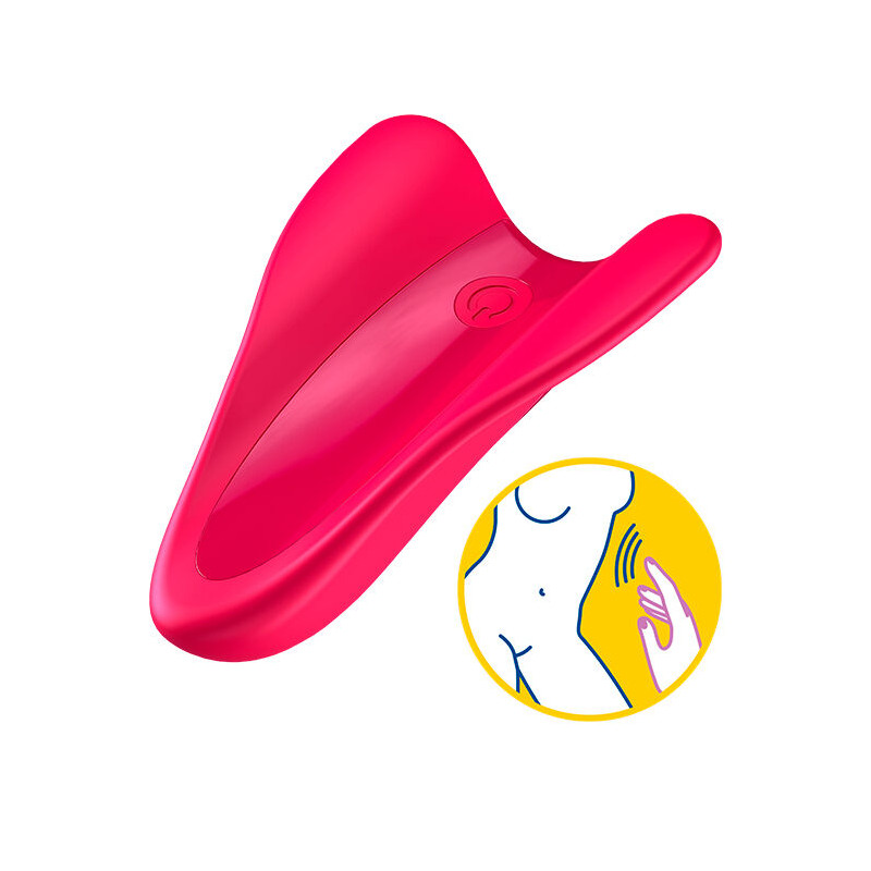 SATISFYER - VIBRATORE HIGH FLY FINGER FUCSIA 6 