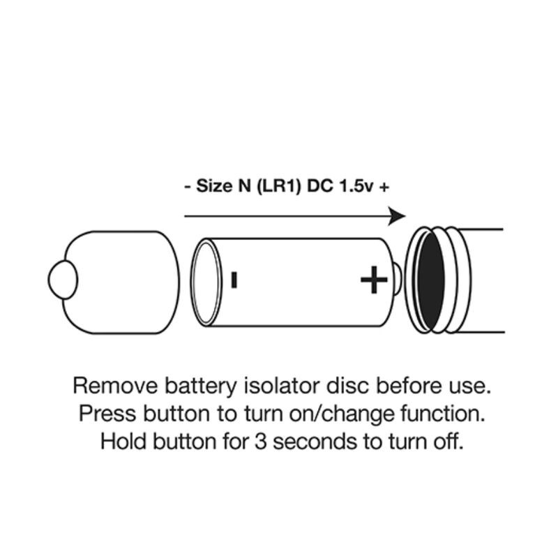 ROCKS-OFF - VIBRATING BULLET RO-80MM MIDNIGHT METAL 3 