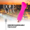 DOLCE VITA - VIBRATEUR RECHARGEABLE ONE ROSE 7 VITESSES 4 