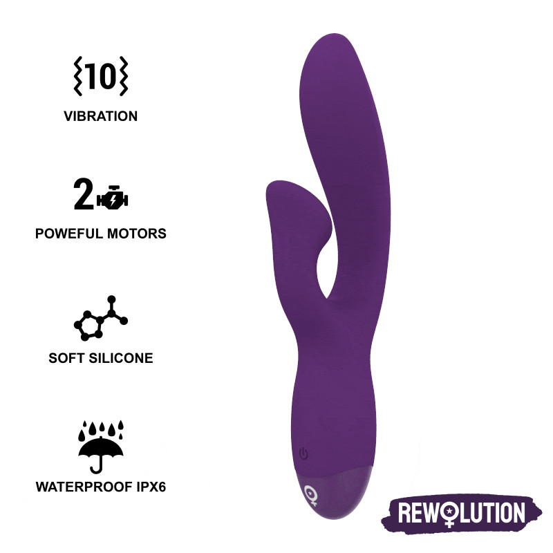 REWOLUTION - REWOFUN FLEXIBLE VIBRATOR WITH RABBIT 1 