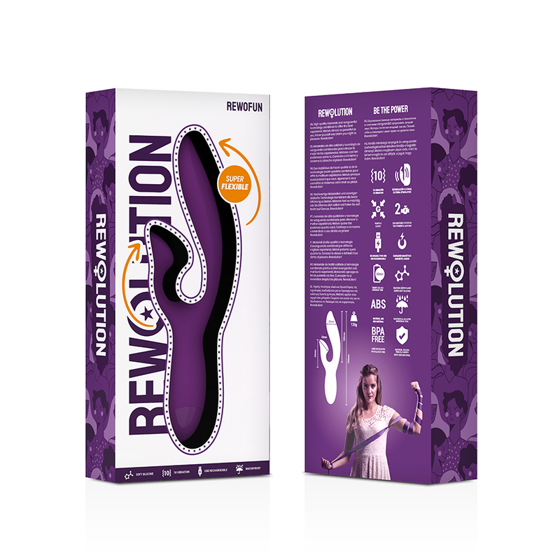 REWOLUTION - REWOFUN FLEXIBLE VIBRATOR WITH RABBIT 7 