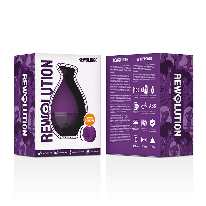 REWOLUTION - VIBRATORE REWOLINGO CON LINGUA 7 