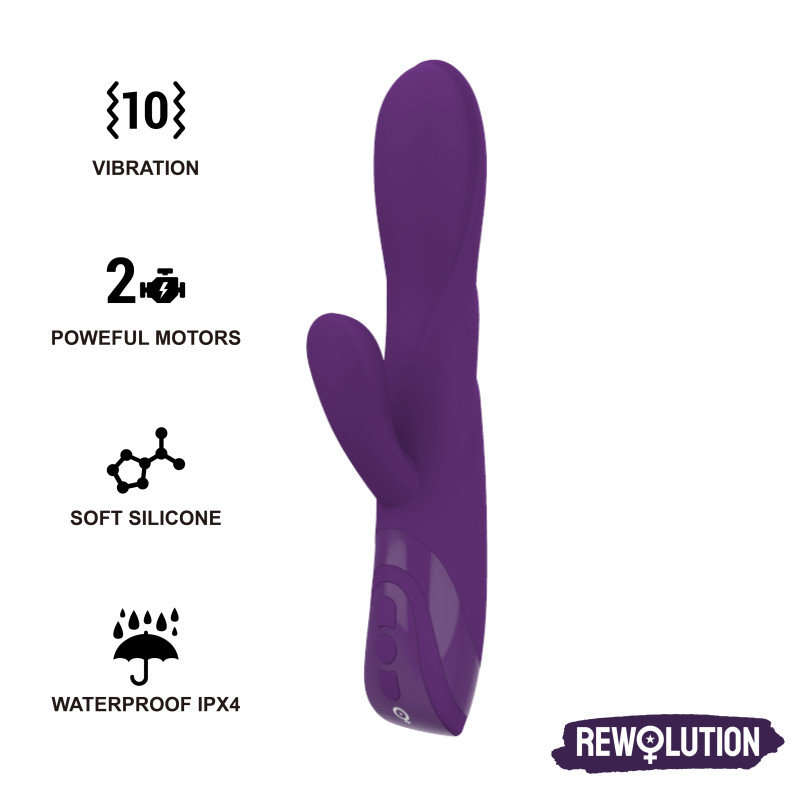 REWOLUTION - REWORABBIT FLEXIBLE VIBRATOR WITH RABBIT 1 