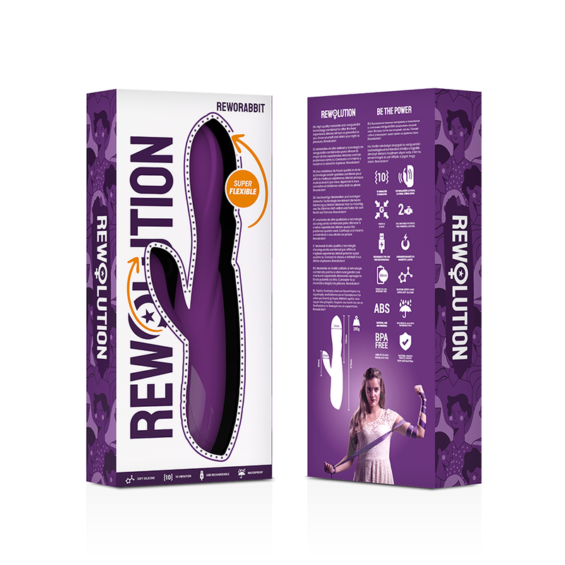 REWOLUTION - REWORABBIT FLEXIBLE VIBRATOR WITH RABBIT 7 