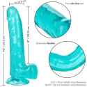 CALEXOTICS - GODE TAILLE REINE BLEU 20.3 CM 5 