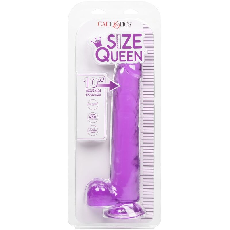 CALEXOTICS - SIZE QUEEN DILDO PURPLE 25.5 CM 6 