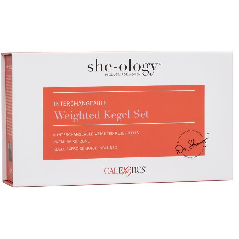 CALEXOTICS - SHE-OLOGY SET BOLAS KEGEL INTERCAMBIABLES 4 