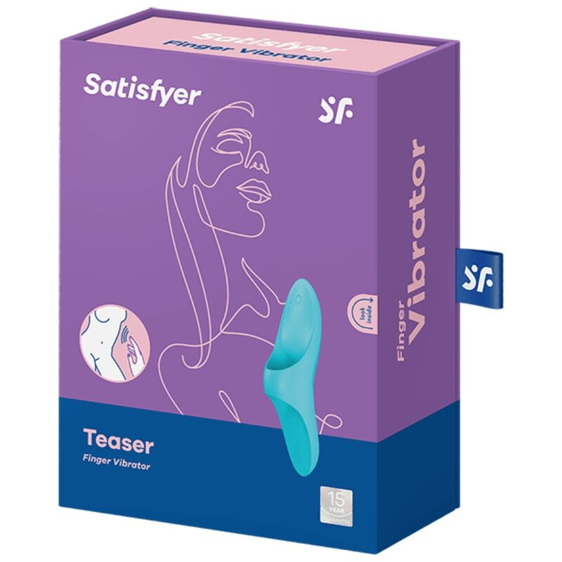 SATISFYER - VIBRATORE DA DITO TEASER LUCE BLU 4 